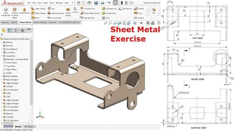 solid part to sheet metal solidworks|solidworks sheet metal drawing pdf.